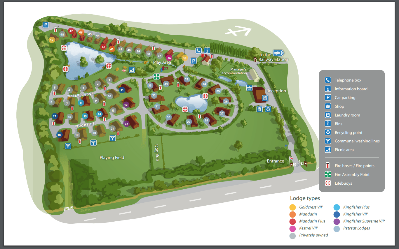 Ashlea Pools Park Map